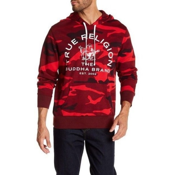 True Religion Other - NWT True Religion Buddha Camo Hoodie Sweatshirt